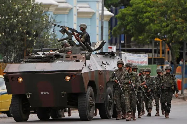 the government has deployed the military to help try to secure the area