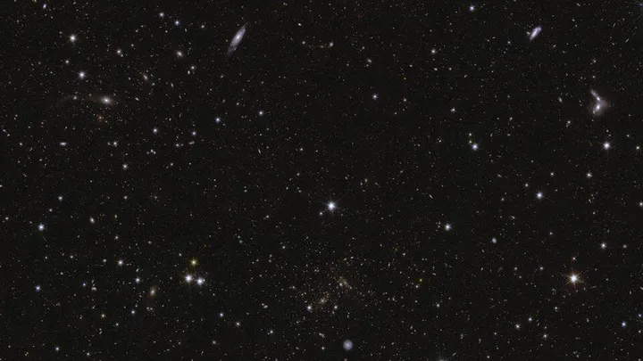 Een van de 'deep fields' die Euclid heeft vastgelegd. Bron: ESA