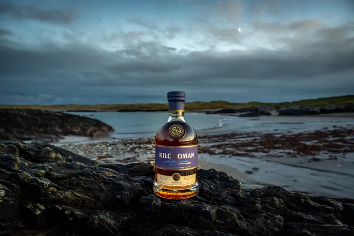 kilchoman sanaig whisky fles
