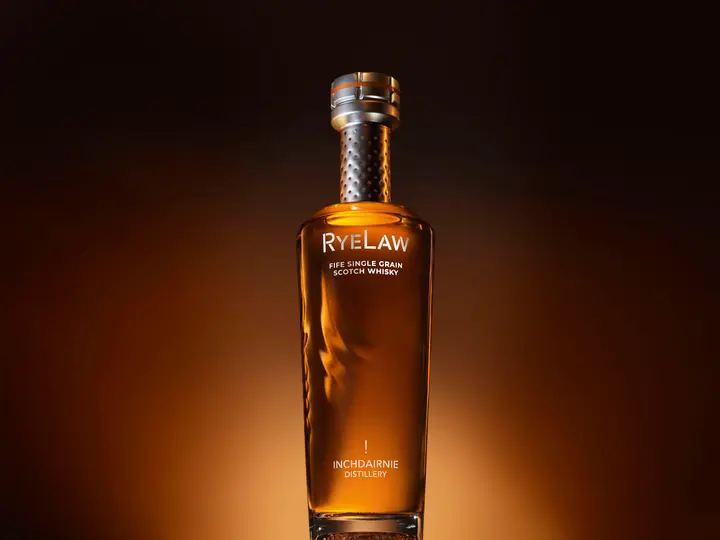 RyeLaw bottle and glass