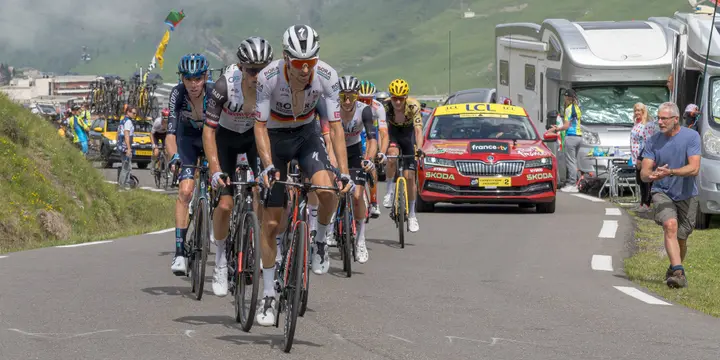 Tour de France actiebeeld