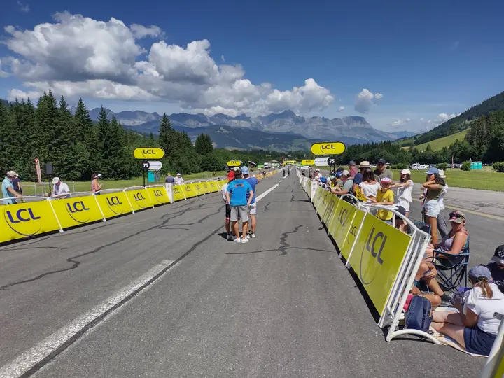 Tour de France beeld aan de finish