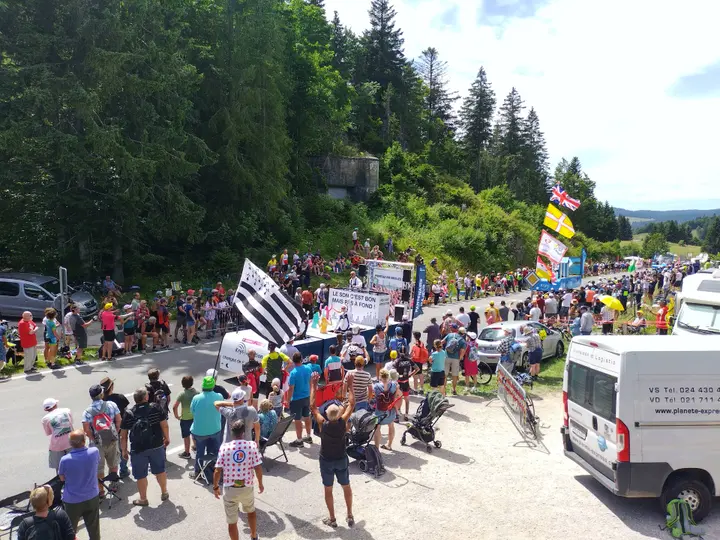 Actiebeeld Tour de France