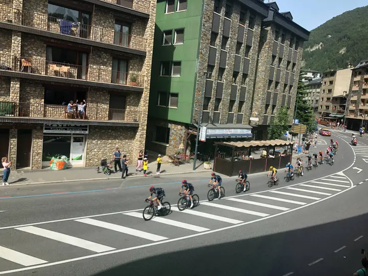 Tour de France actiebeeld