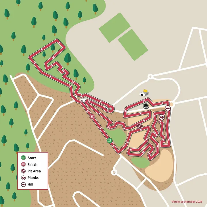 Parcourskaart van de Benidorm World Cup veldrijden 2026