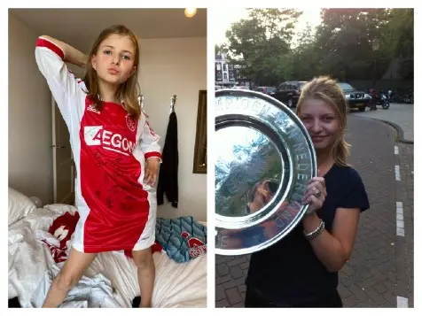 <b><i>De dochters van Victor Reinier zijn net zo gek van Ajax als dat hij dat zelf is: 'Mijn oudste dochter is een enorme Ajacied en mijn jongste dochter groeit daar nu in.'</i></b>