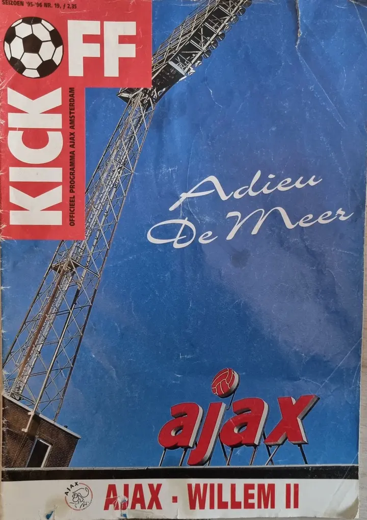 Het laatste programmaboekje van De Meer.