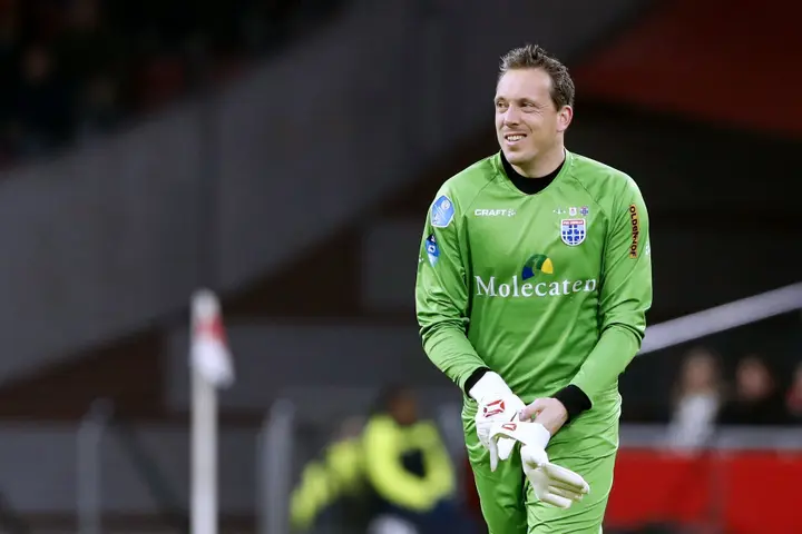 Diederik Boer in dienst van PEC Zwolle tegen Ajax.&nbsp;