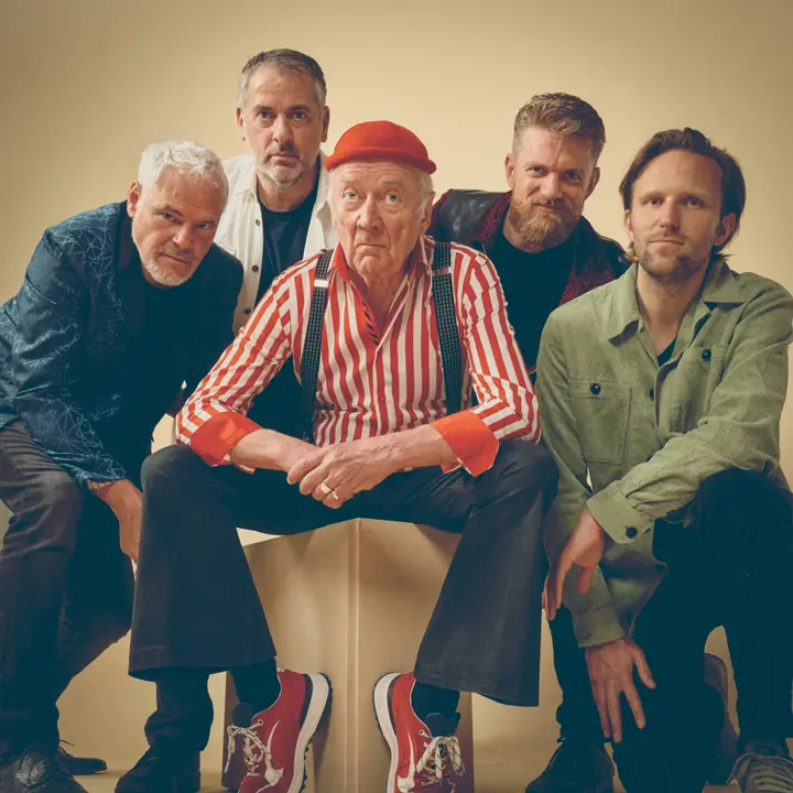 Harry Slinger met zijn band Drukwerk.&nbsp;Fotograaf: Roxanne Wilm