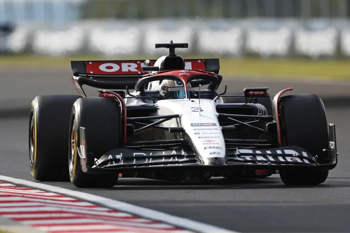 Ricciardo leek zich wel goed te voelen tijdens VT3 op de Hungaroring. (Foto: Red Bull Content Pool/Getty Images)