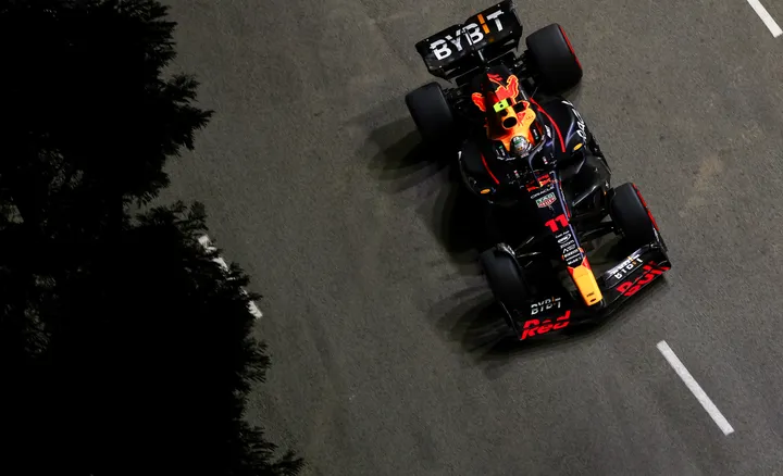 Beide Red Bull-coureurs baalden stevig van de teleurstellende zaterdag. (Foto: Red Bull Content Pool/Getty Images)