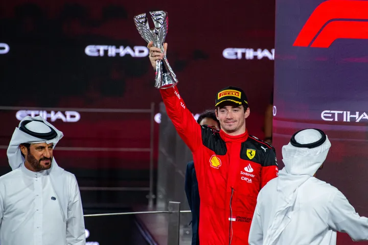 charles leclerc ferrari abu dhabi zondag 2023