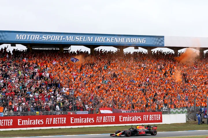 Verstappen won de laatste editie van de Grand Prix van Duitsland.