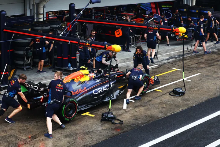 max verstappen zondag brazilie kwalificatie 2024 redbullracing
