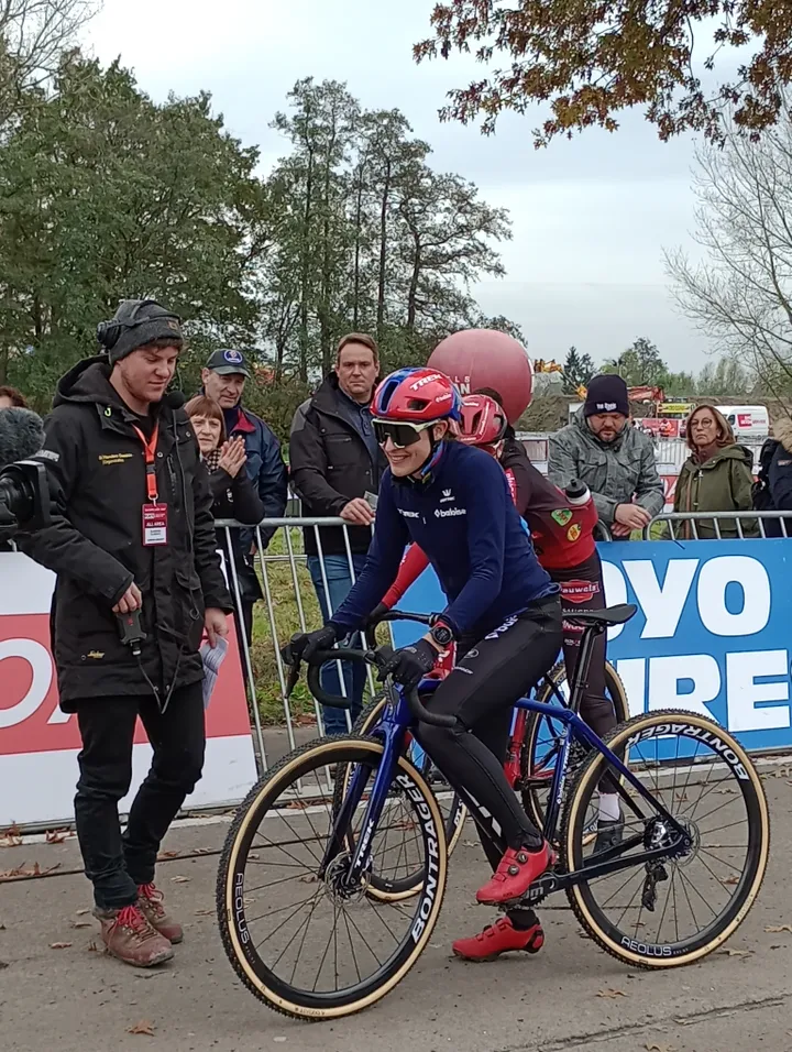 Brand just before her comeback race