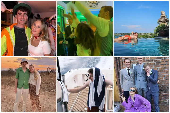 From top left to bottom right: Mick van Dijke, Kasper Asgreen, Primoz Roglic, Pascal Eenkhoorn, Tadej Pogacar and Mikkel and Emma Bjerg.