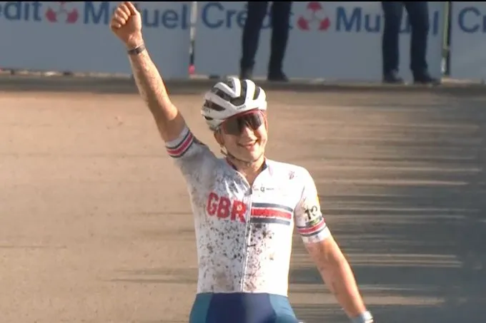 Zoe Bäckstedt, European champion (and later world champion) cyclo-cross U23
