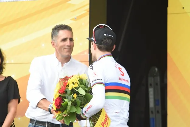 Indurain with Tom Dumoulin