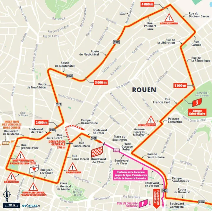rouen parcours