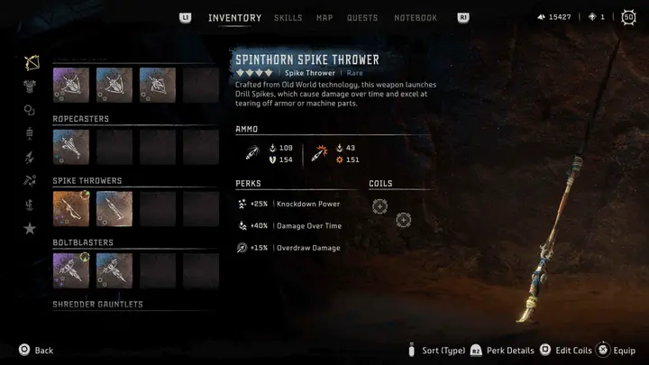 horzion forbidden west splinthorn spike throwerf1645099406