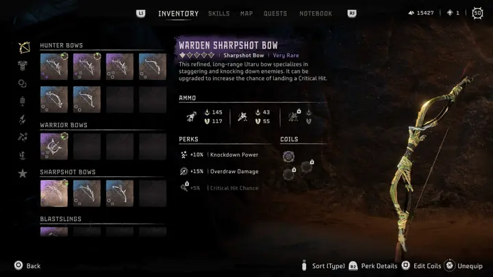 horzion forbidden west warden sharpshot bowf1645099427