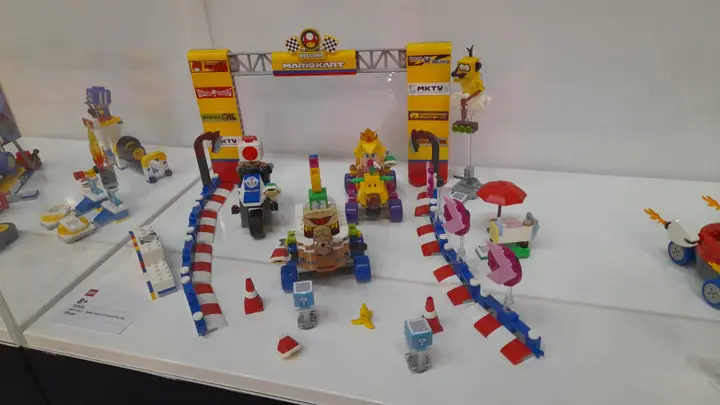 lego mario kart baby peach grand prix start