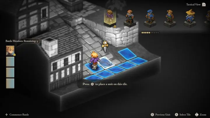 Final fantasy tactics eenheden kiezen vóór de strijd