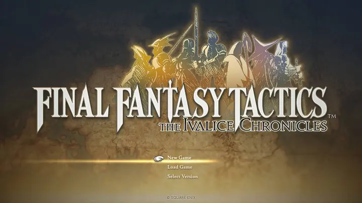 Final Fantasy Tactics the Ivalice Chronicles titelscherm