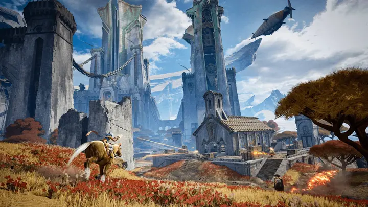 Highguard riding through the map