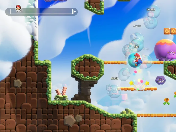 Mario BRos Wonder en meetup in bellbel park review