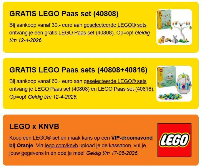 gratis LEGO Intertoys