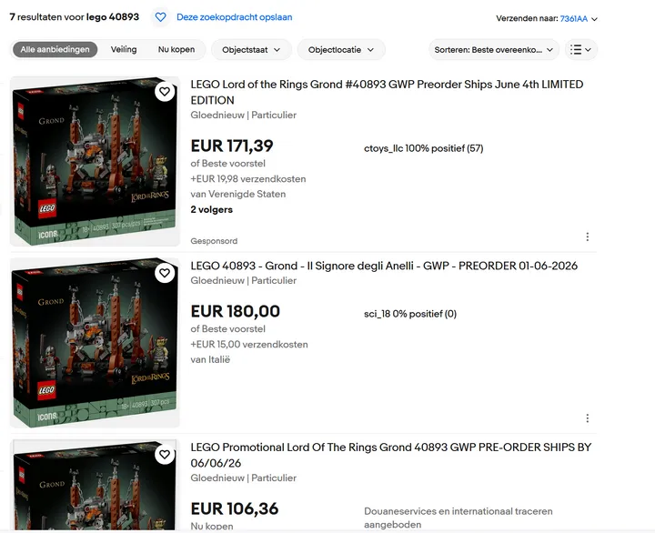 LEGO Grond ebay
