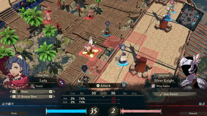 Fire Emblem Fortune's Weave combat